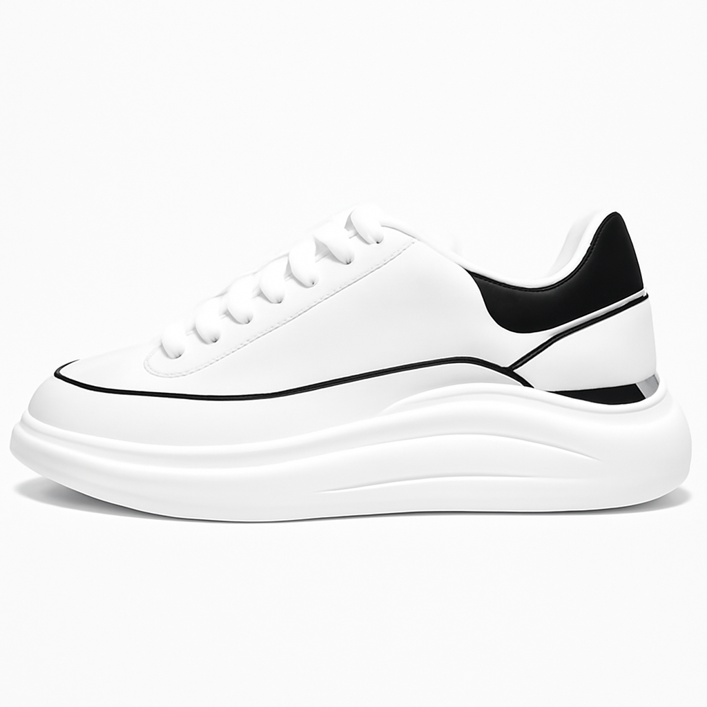 Tênis Oversized De Couro Sintético Shakal®