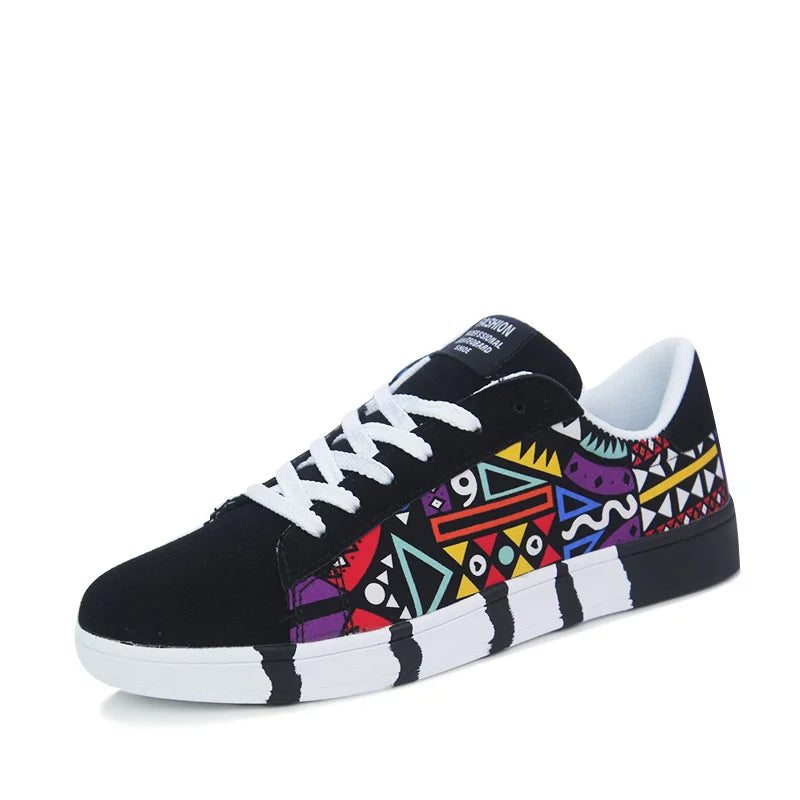Tênis Streetwear Masculino Abstrato Fashion