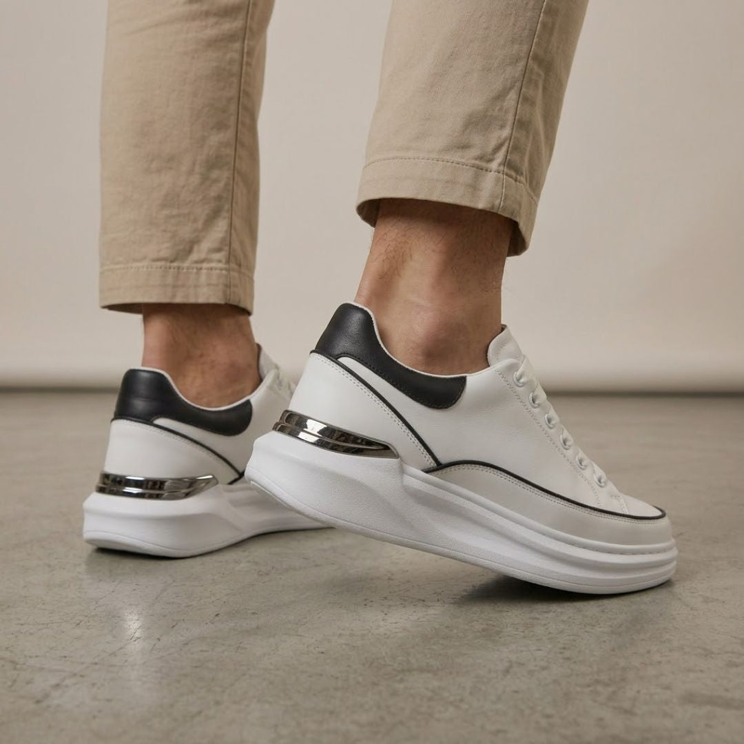 Tênis Oversized De Couro Sintético Shakal®