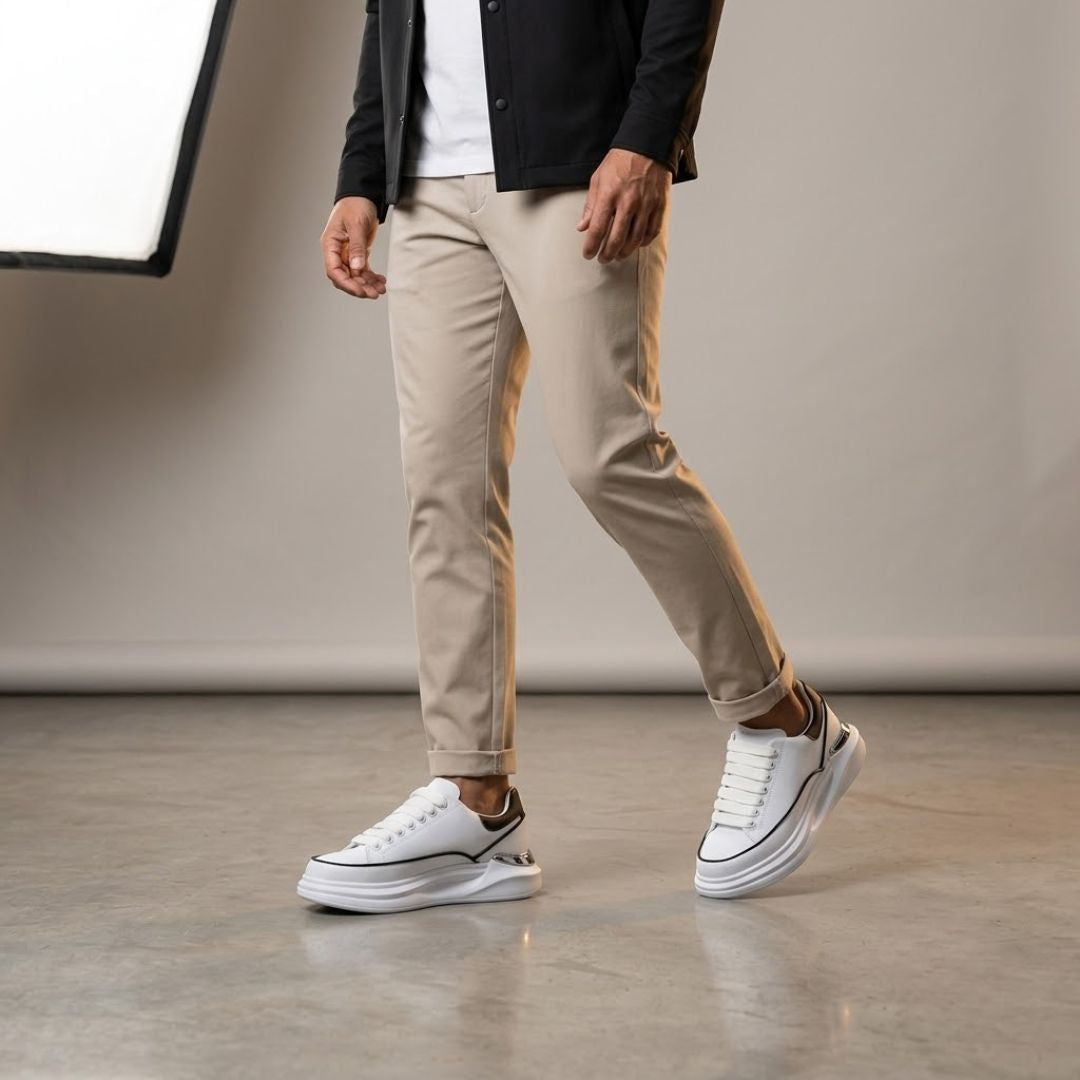 Tênis Oversized De Couro Sintético Shakal®
