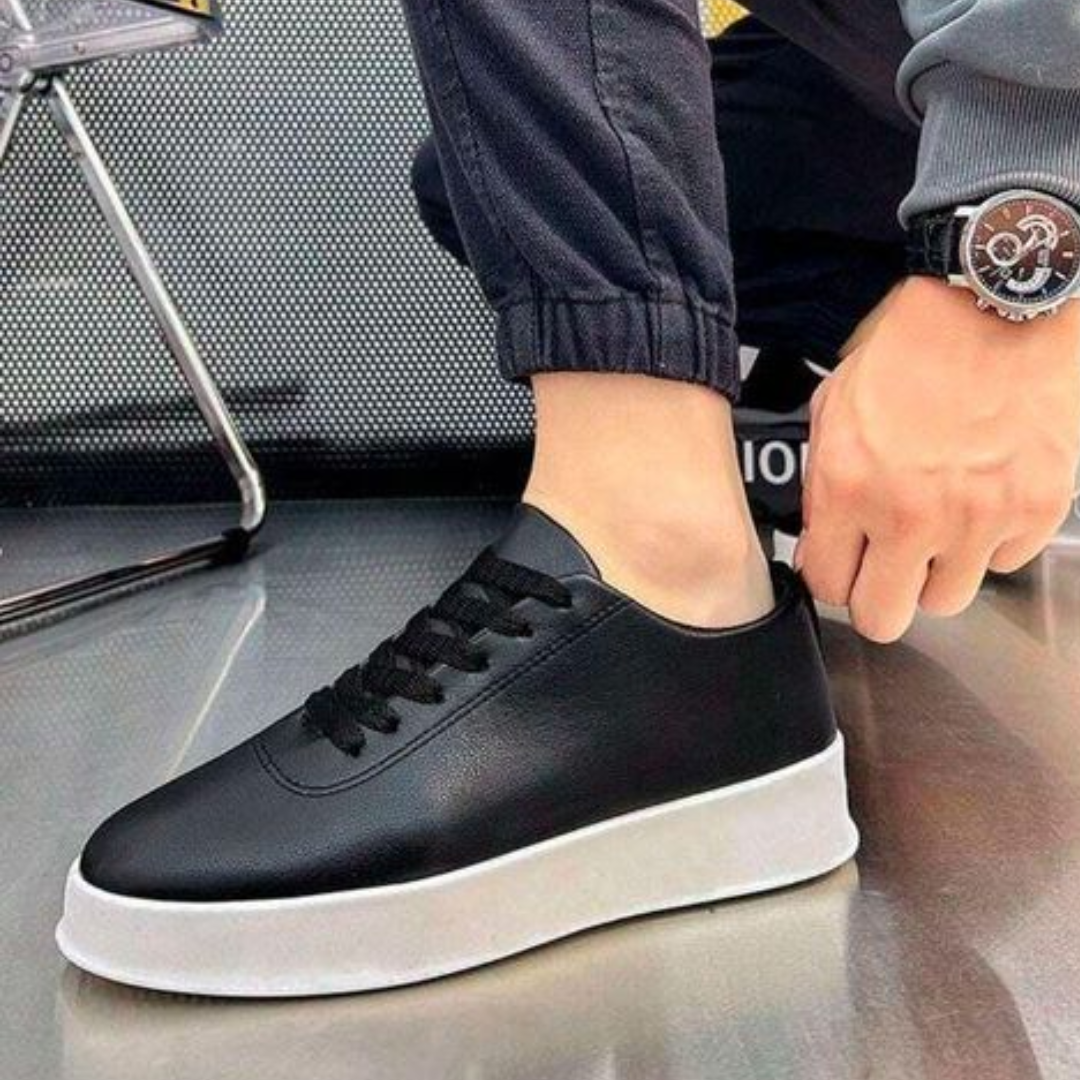 Tênis Masulino Fashion em Couro PU