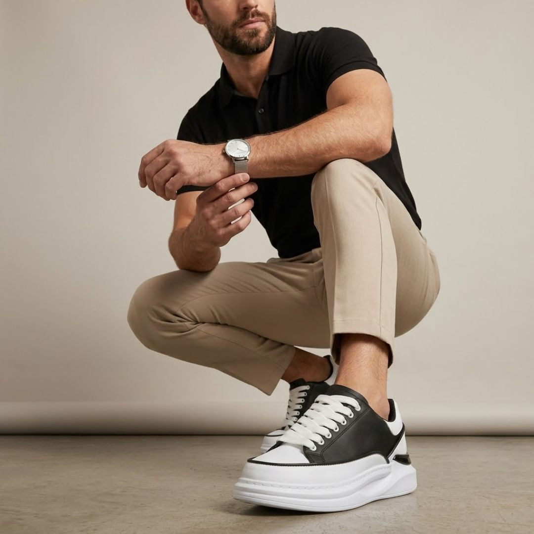 Tênis Oversized De Couro Sintético Shakal®