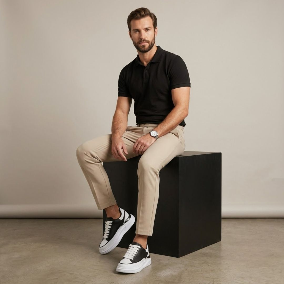Tênis Oversized De Couro Sintético Shakal®