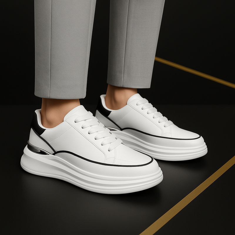 Tênis Oversized De Couro Sintético Shakal®
