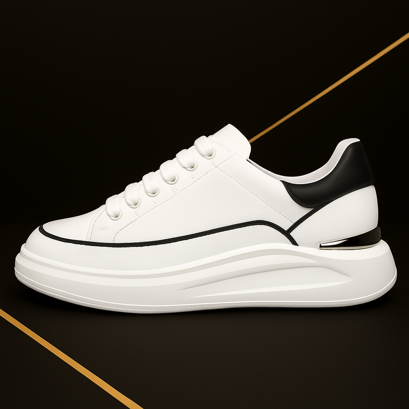 Tênis Oversized De Couro Sintético Shakal®