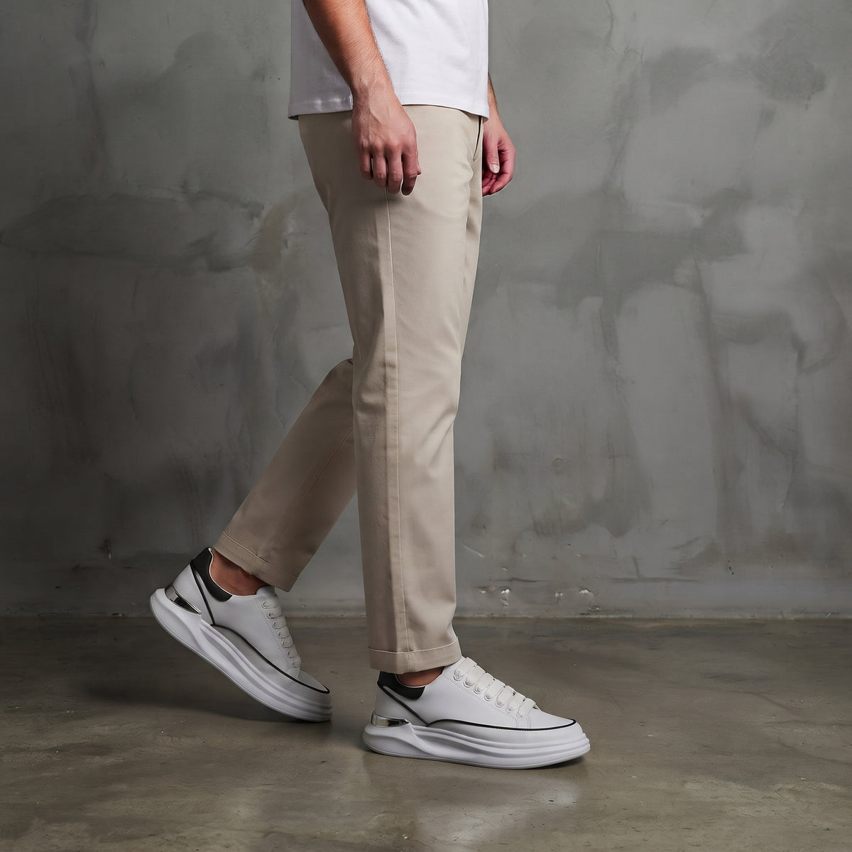 Tênis Oversized De Couro Sintético Shakal®