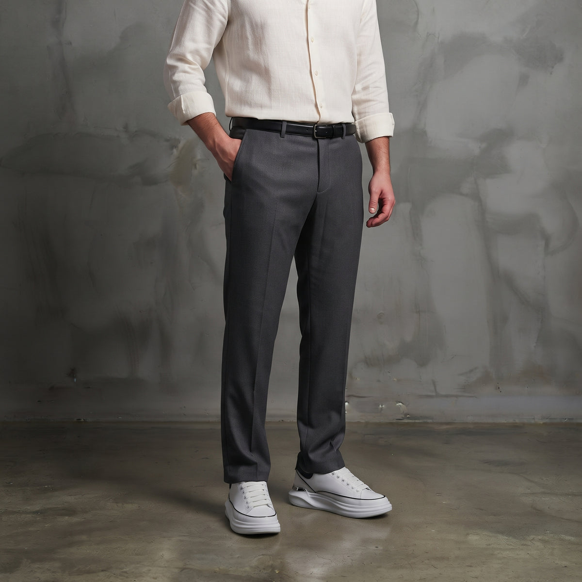 Tênis Oversized De Couro Sintético Shakal®