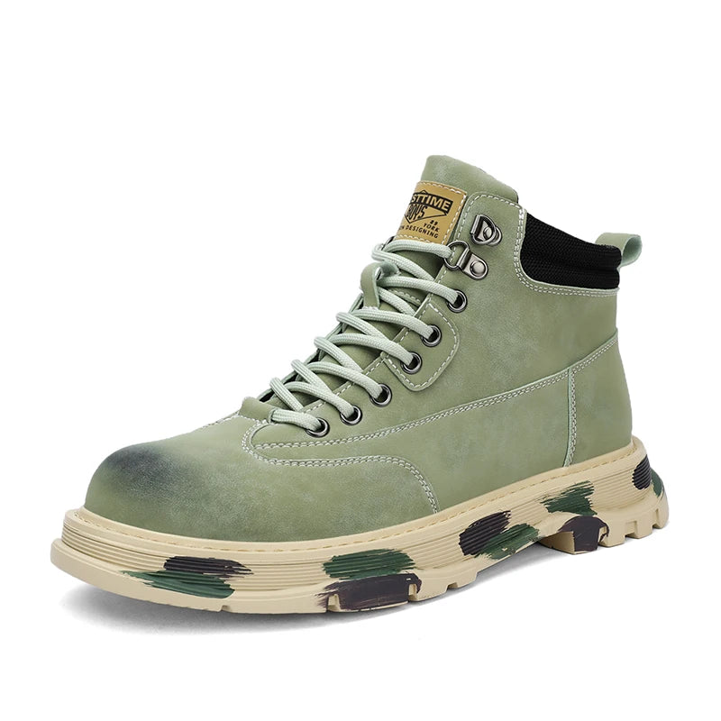 Bota Masculina Militar Couro Shakal