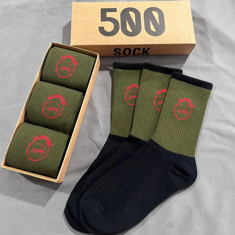 Kit 3 Pares de meias Cano Médio