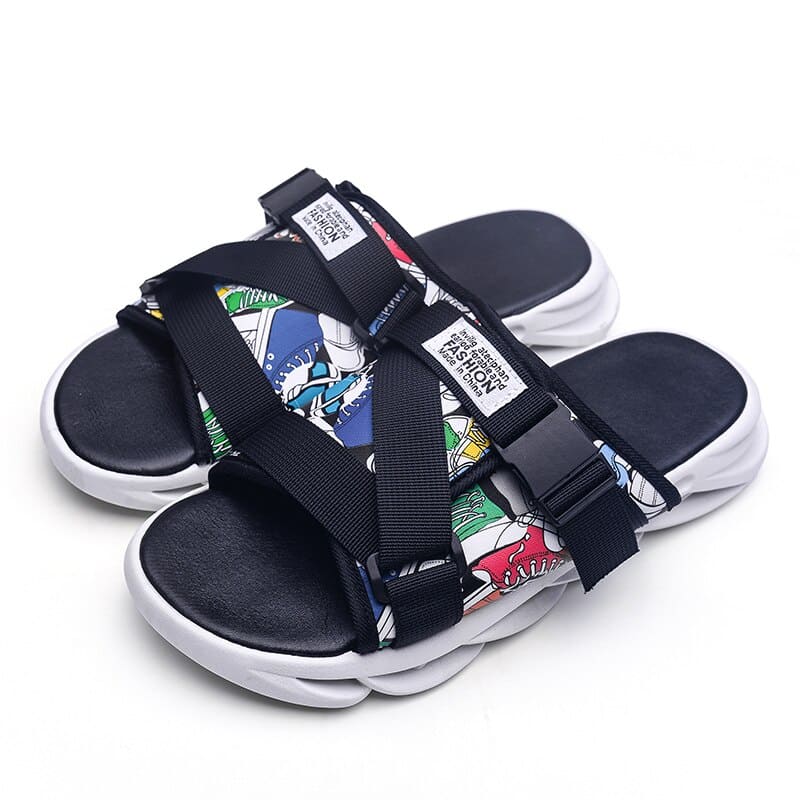 Chinelo Slide Masculino Preto - Loja Shakal