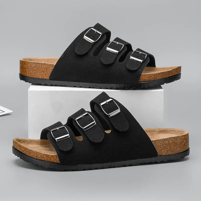 Sandália Birken Masculina de Couro Shakal