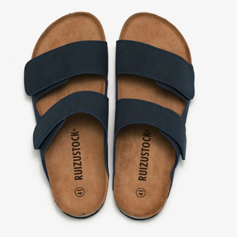 Sandália Birken Masculina Casual de Couro