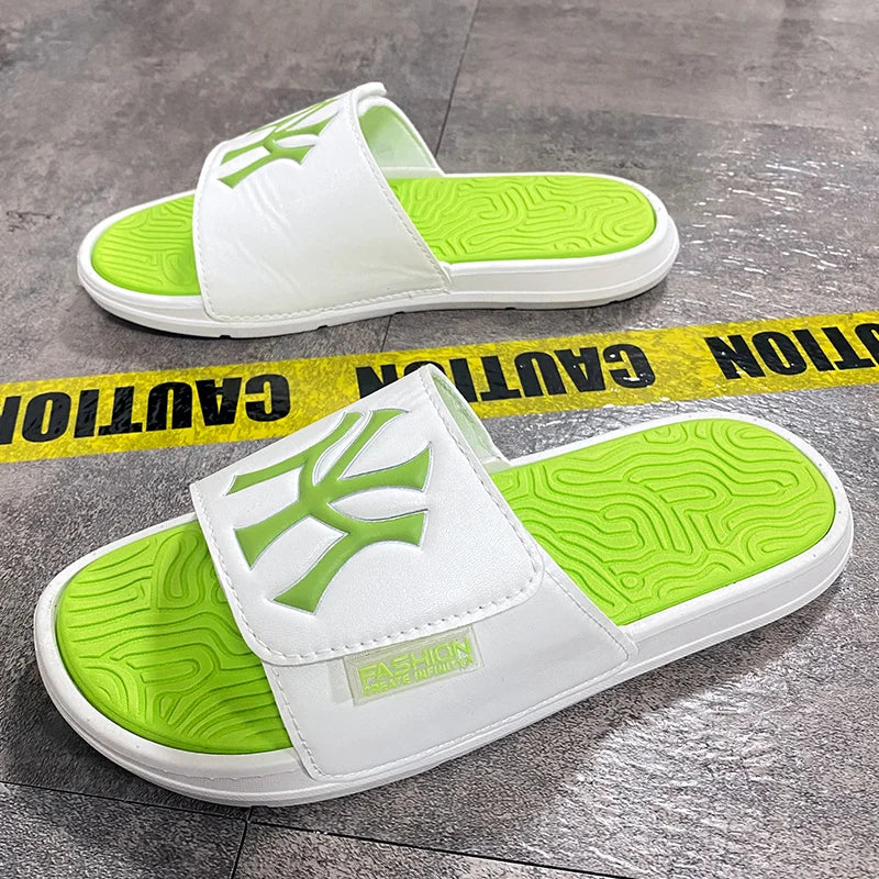Chinelo Slide Masculino Branco- Loja Shakal