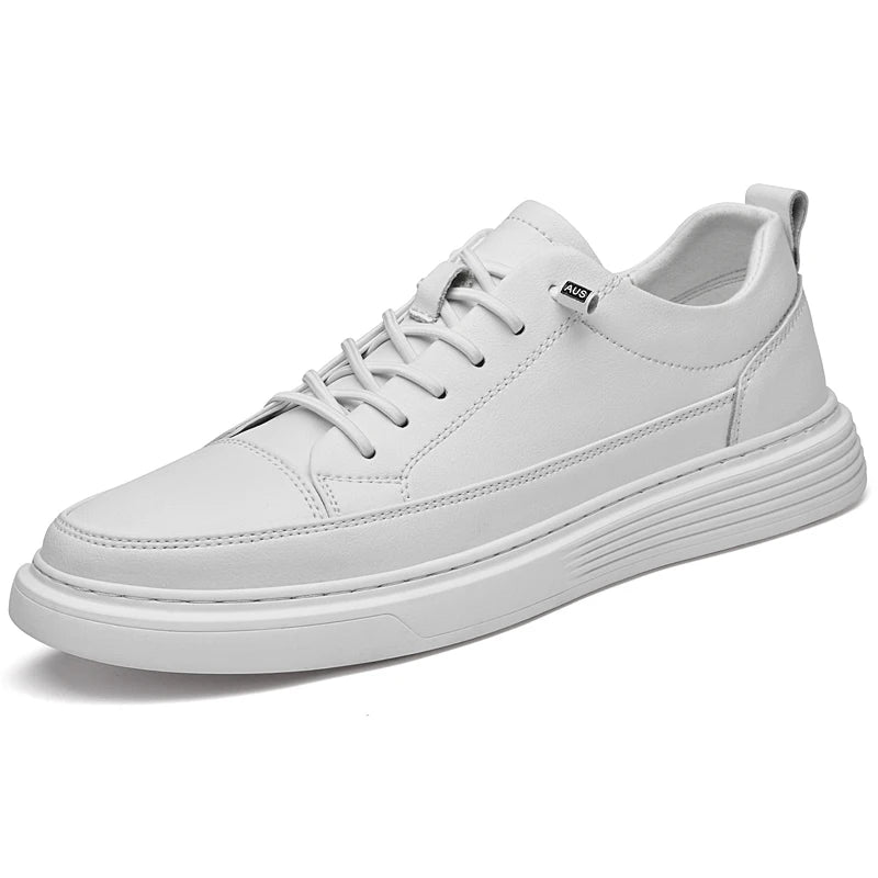 Tênis Casual De Couro Genuíno Oxford Shakal
