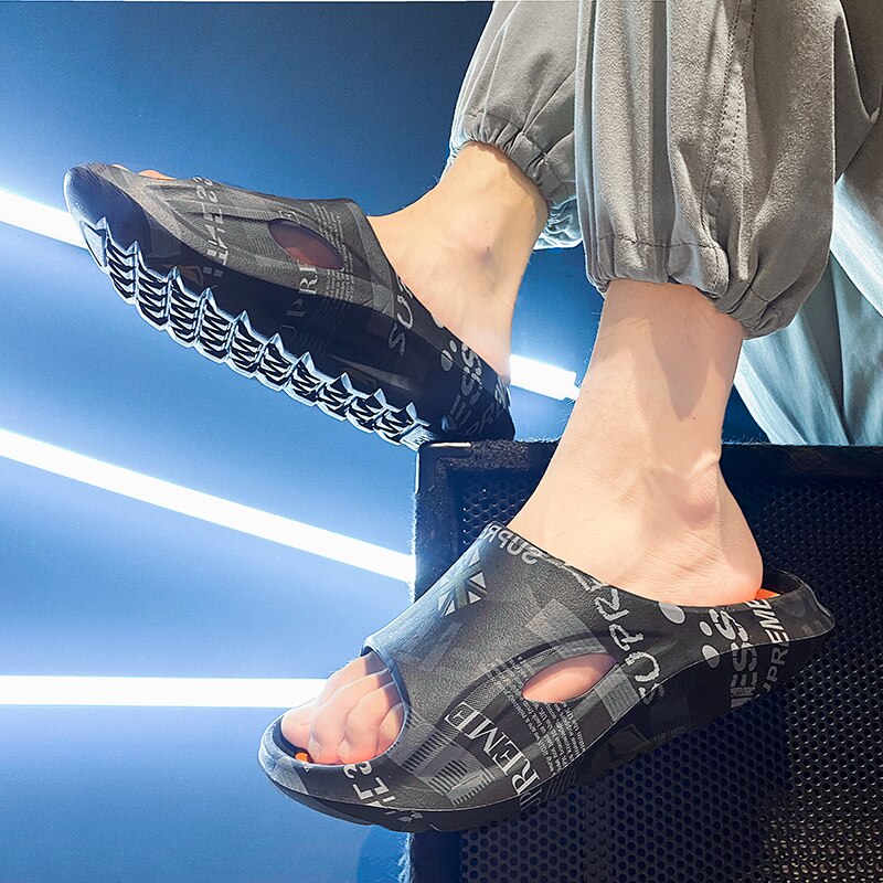 Chinelo Slide Masculino Preto - Loja Shakal