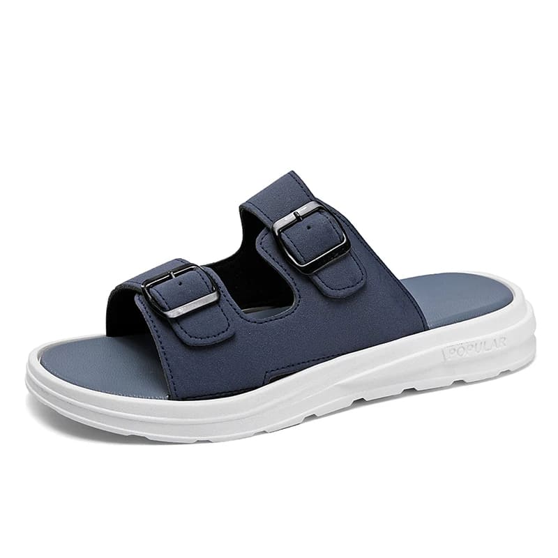 Sandália Masculina de Couro Antederrapante