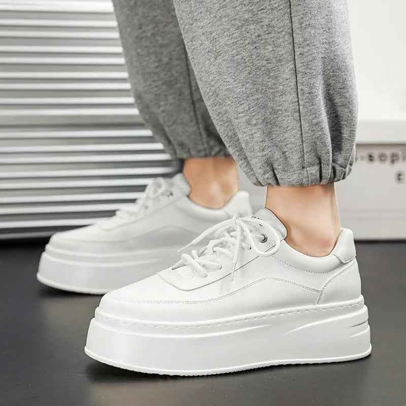 Tênis Casual Branco em Couro®
