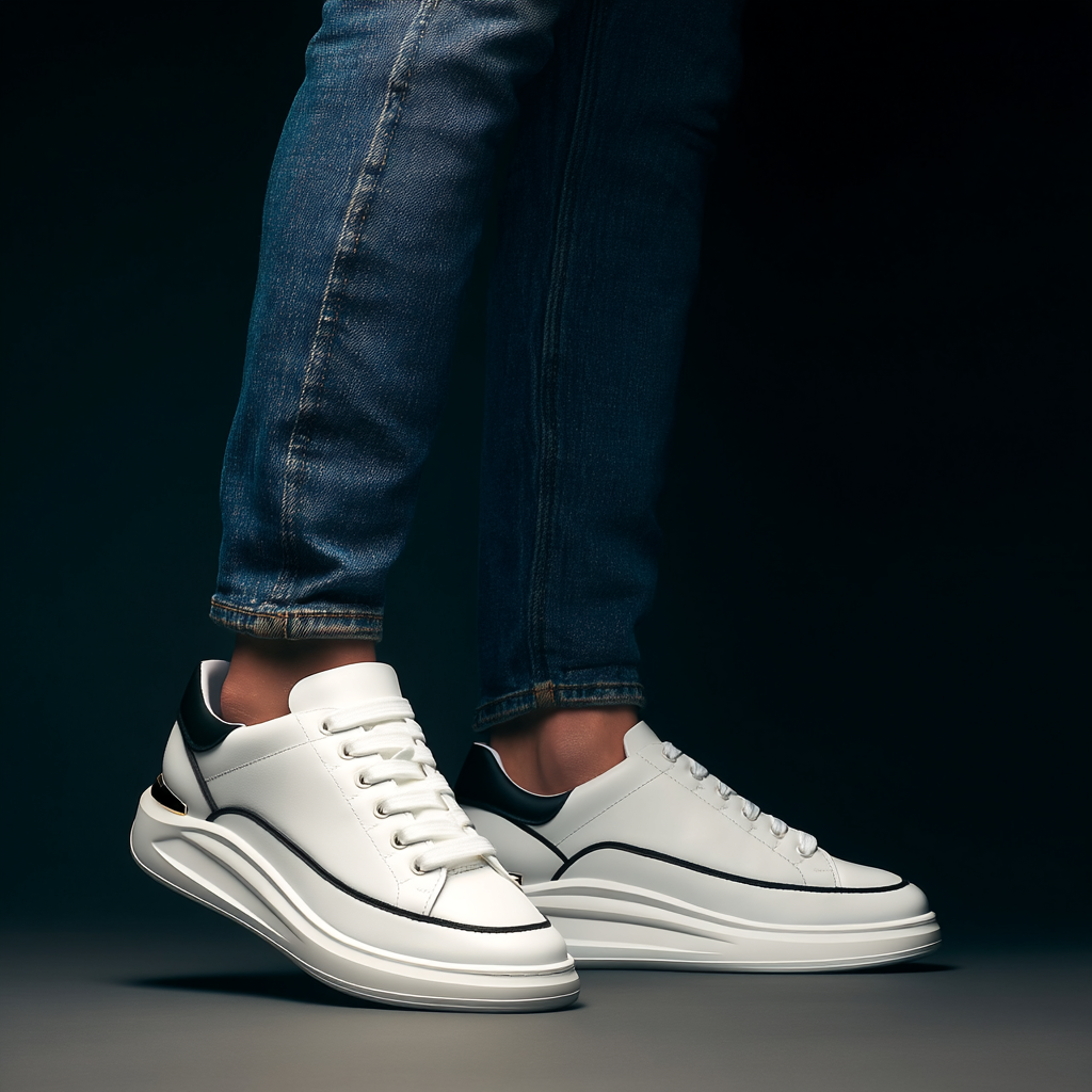 Tênis Oversized De Couro Sintético Shakal®