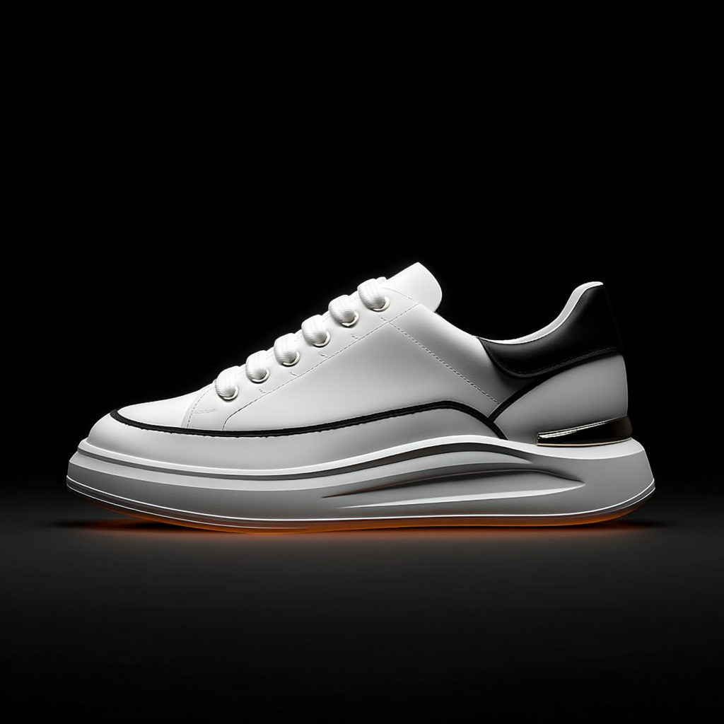 Tênis Oversized De Couro Sintético Shakal®