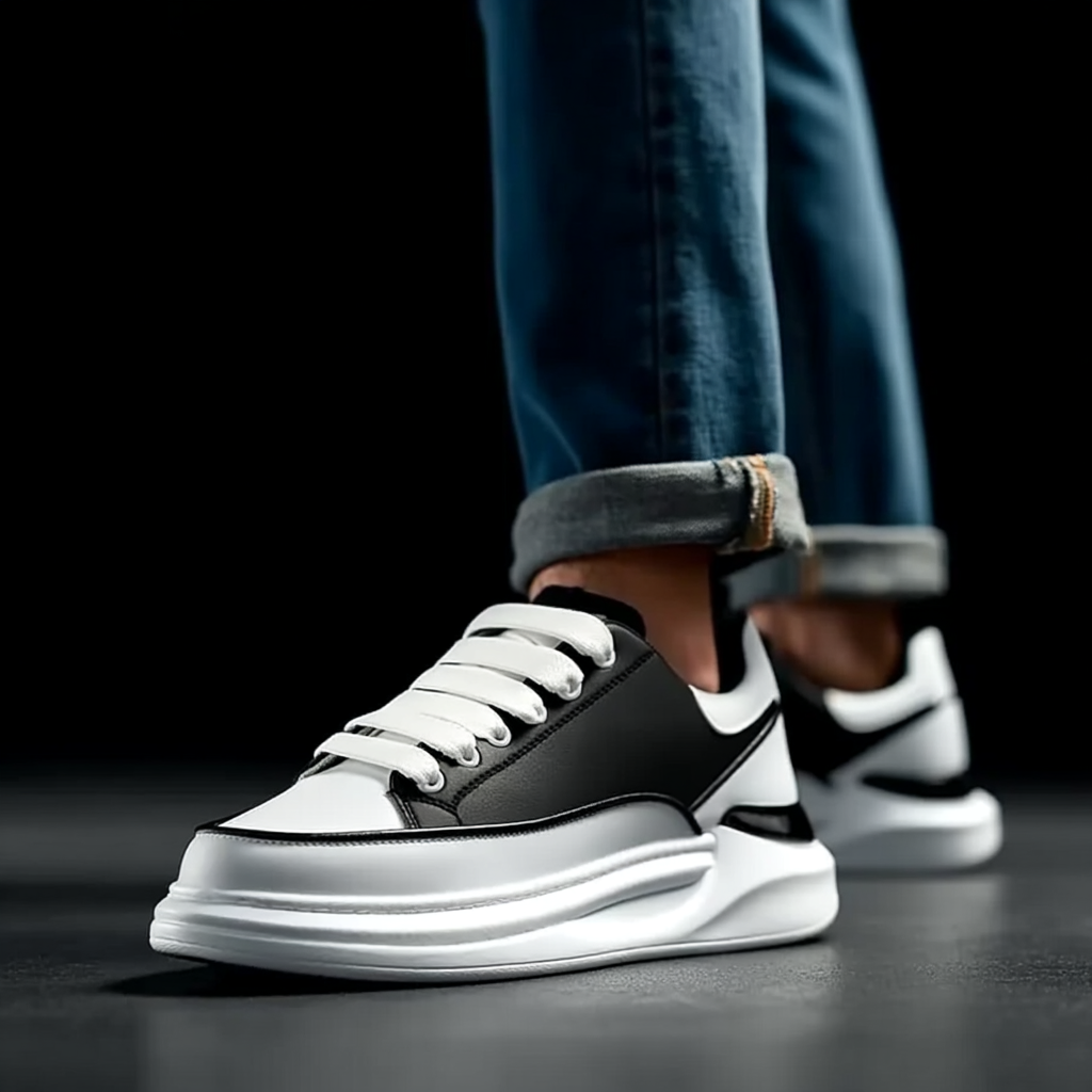 Tênis Oversized De Couro Sintético Shakal®