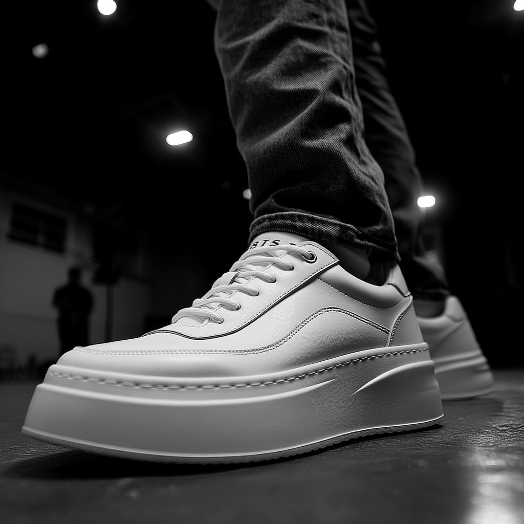 Tênis Casual Branco em Couro®