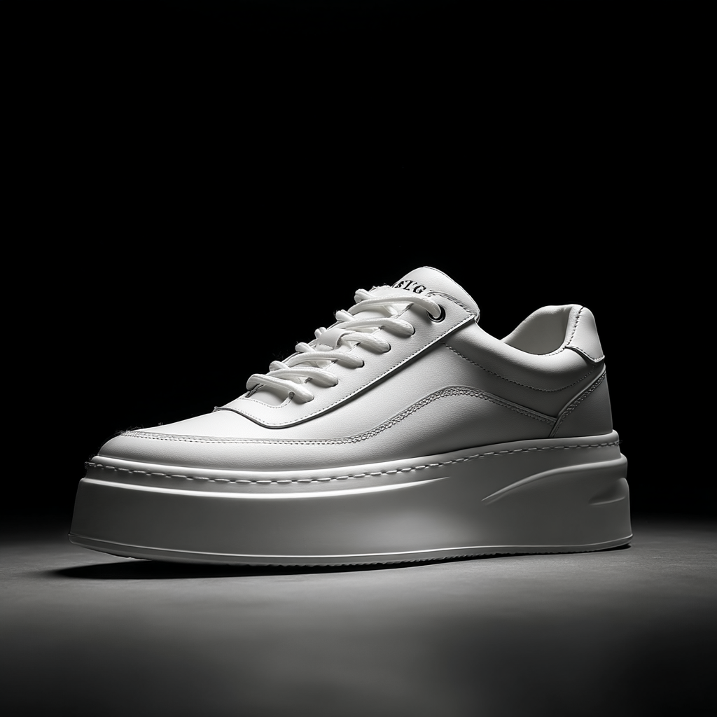 Tênis Casual Branco em Couro®